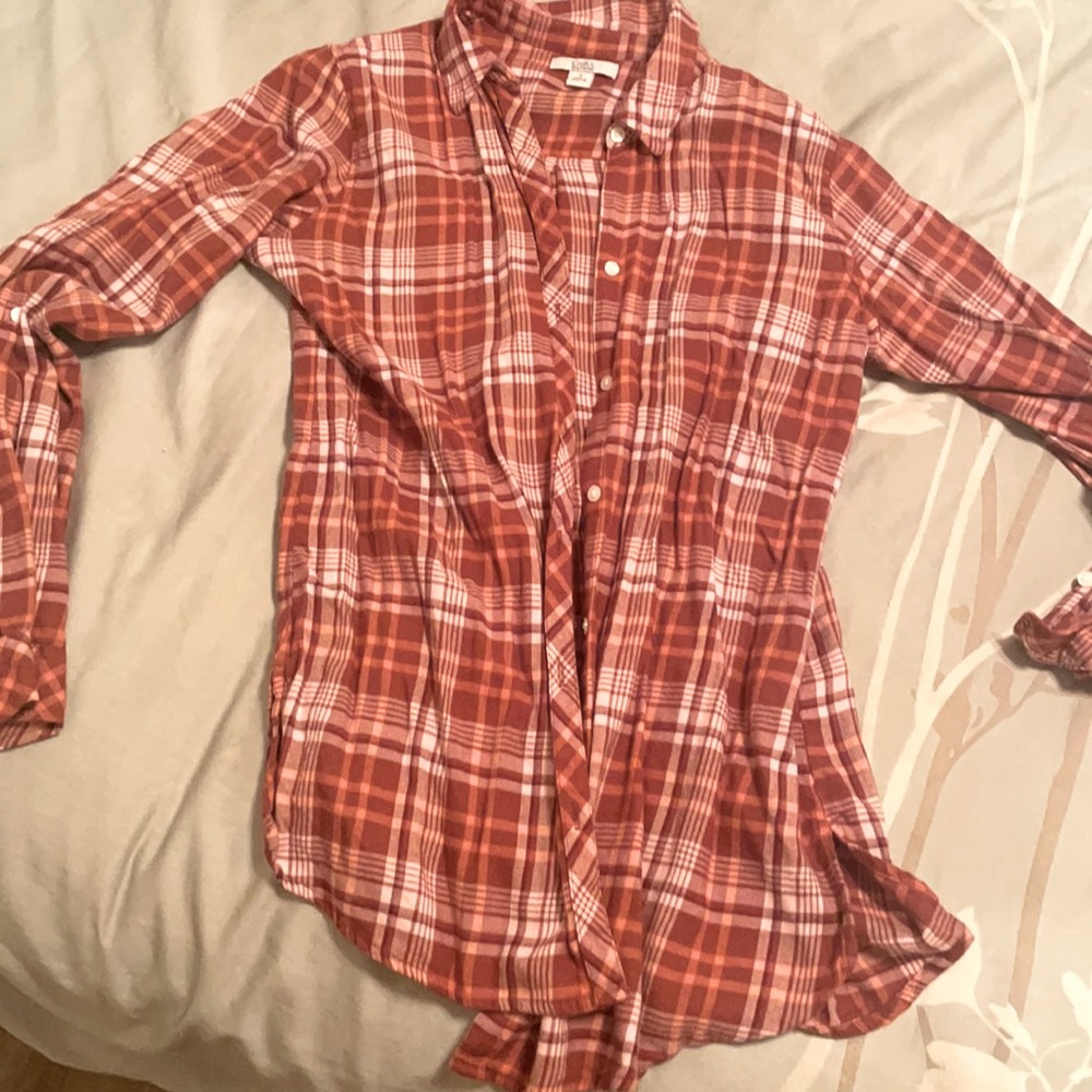 Croft and Barrow long plaid shirt